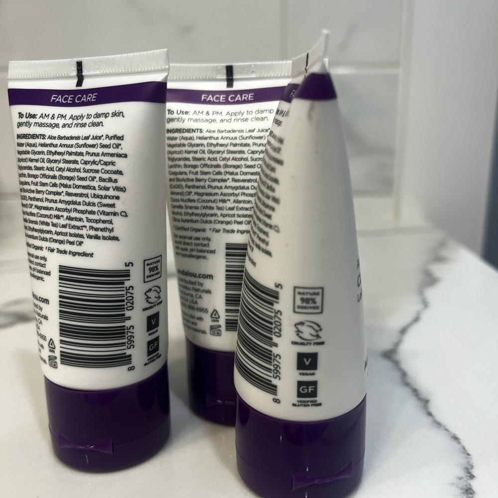 Apricot Probiotic Cleansing Milk Travel Size Andalou Naturals 1.7 oz PACK‎ of 3 - Picture 4 of 5